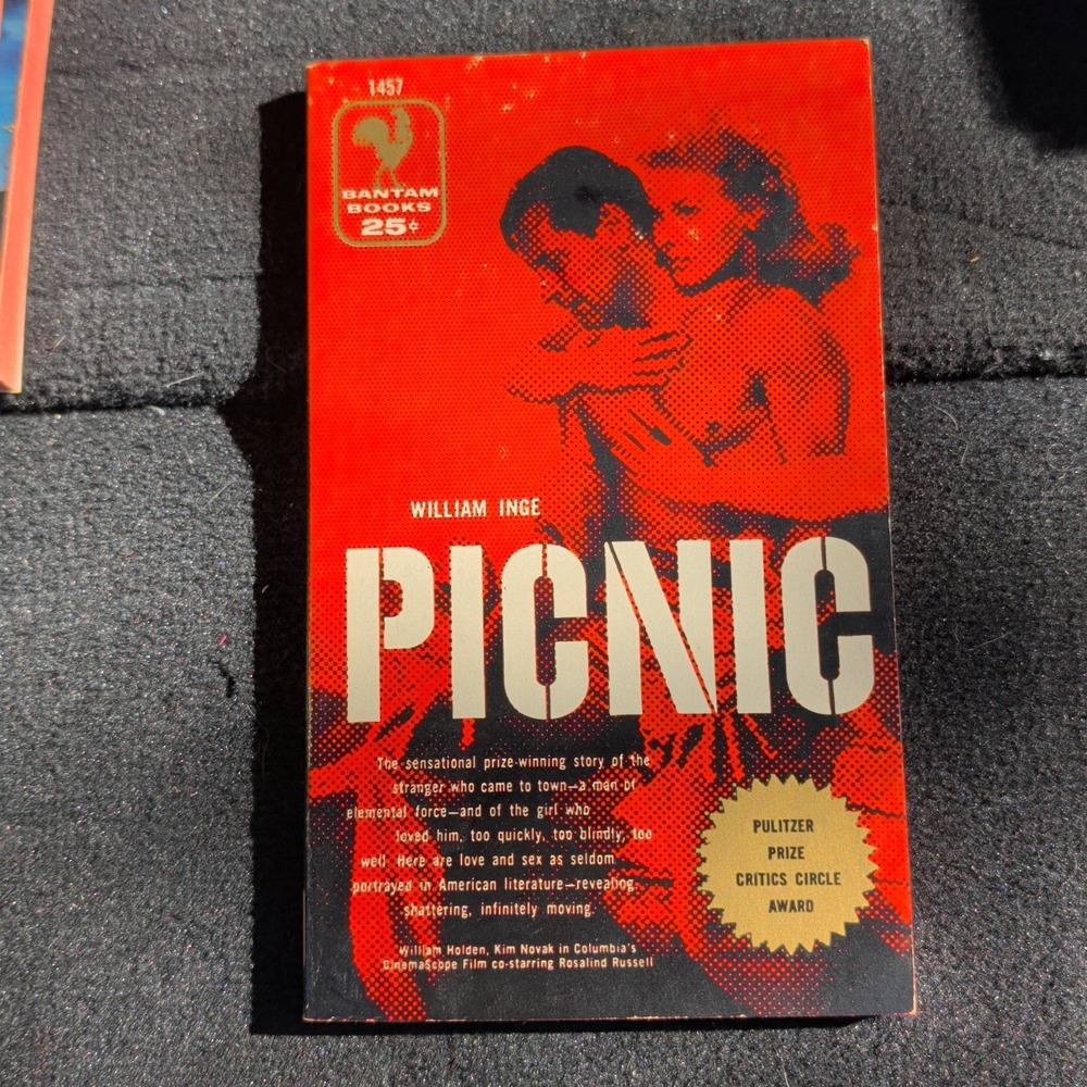 Picnic by William Inge Vintage 1956 Bantam Books Paperback Pulitzer Prize Play
